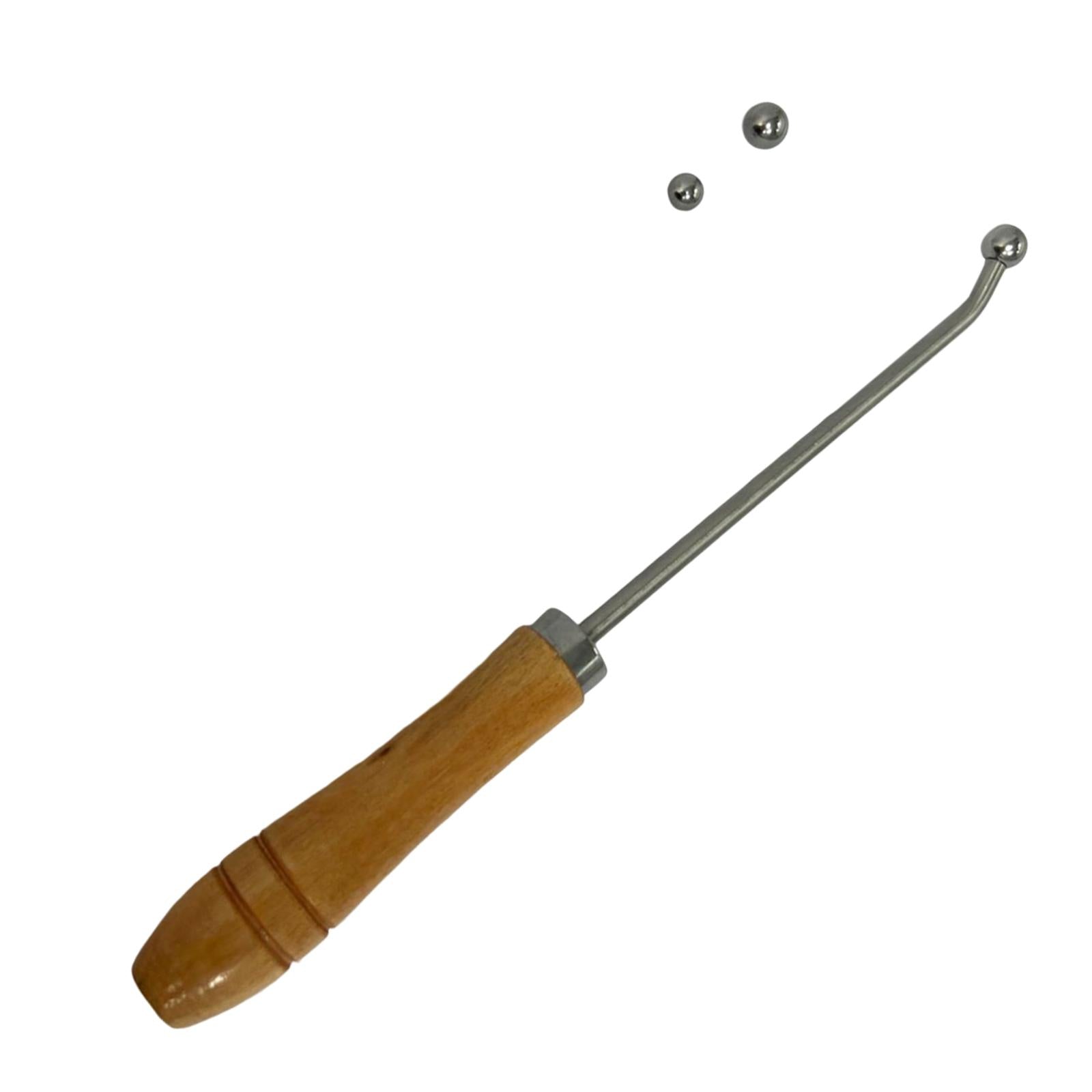 Durable Wind Instrument Sheet Metal Tools Wood Handle Accs for French Horn
