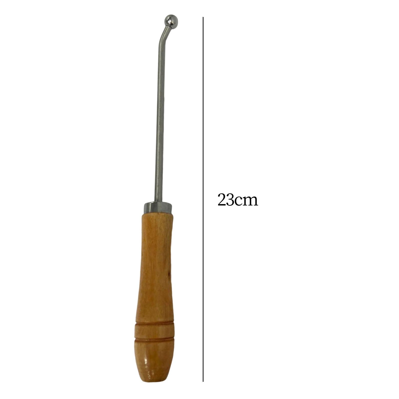 Durable Wind Instrument Sheet Metal Tools Wood Handle Accs for French Horn