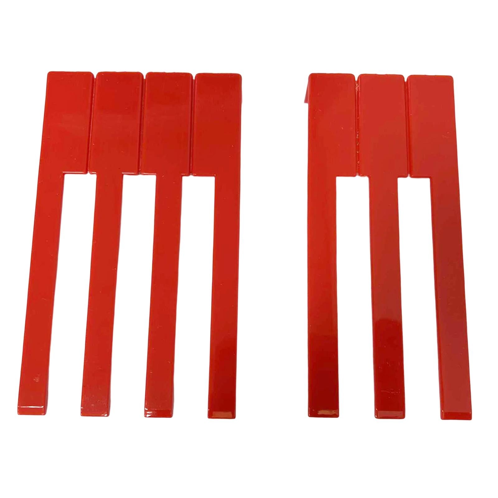 key Tops Repair PVC Accessories Replacement Keyboard Instruments Red