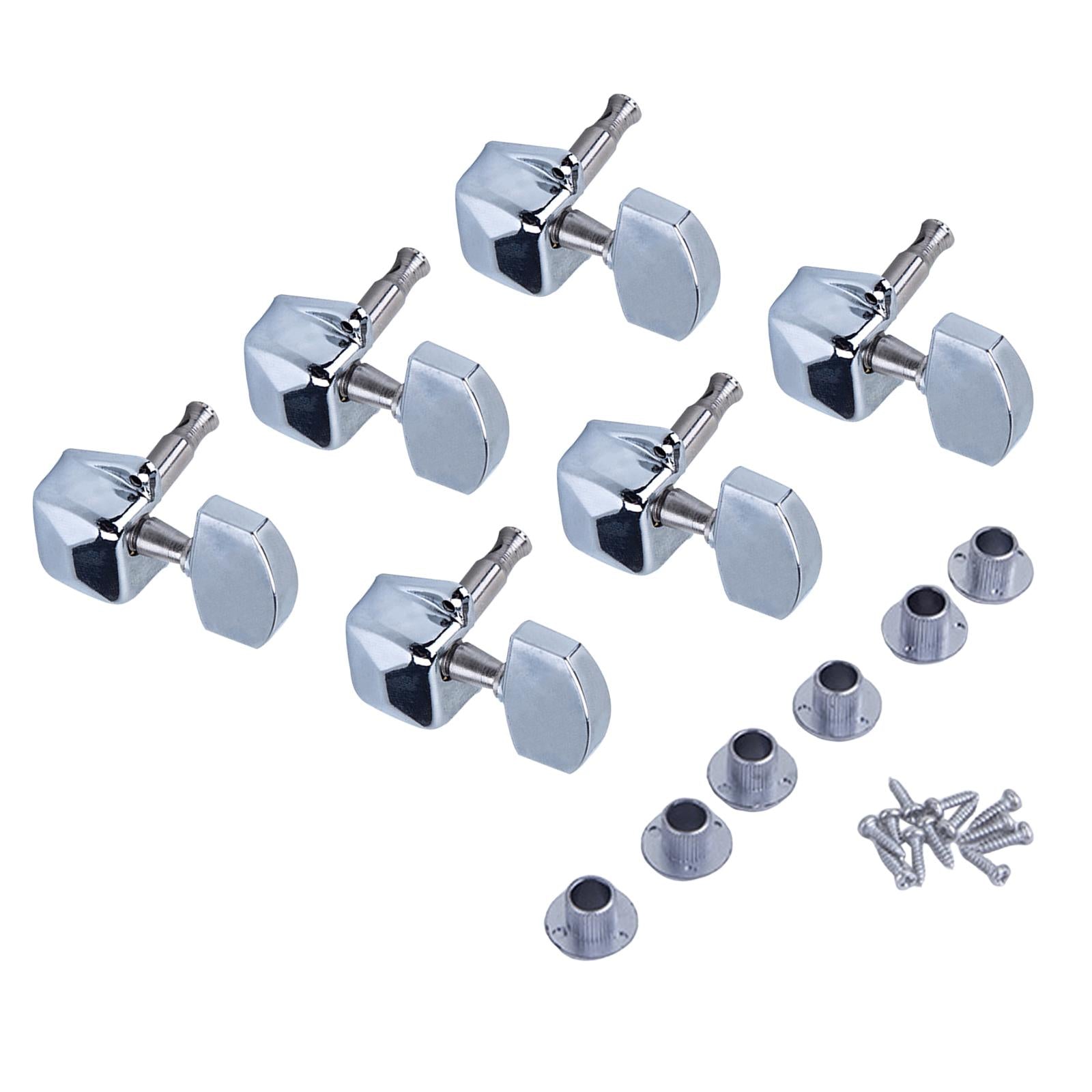 6 Pieces Guitar String Tuning Key Pegs Tuners Set 3Right3Left for Guitar