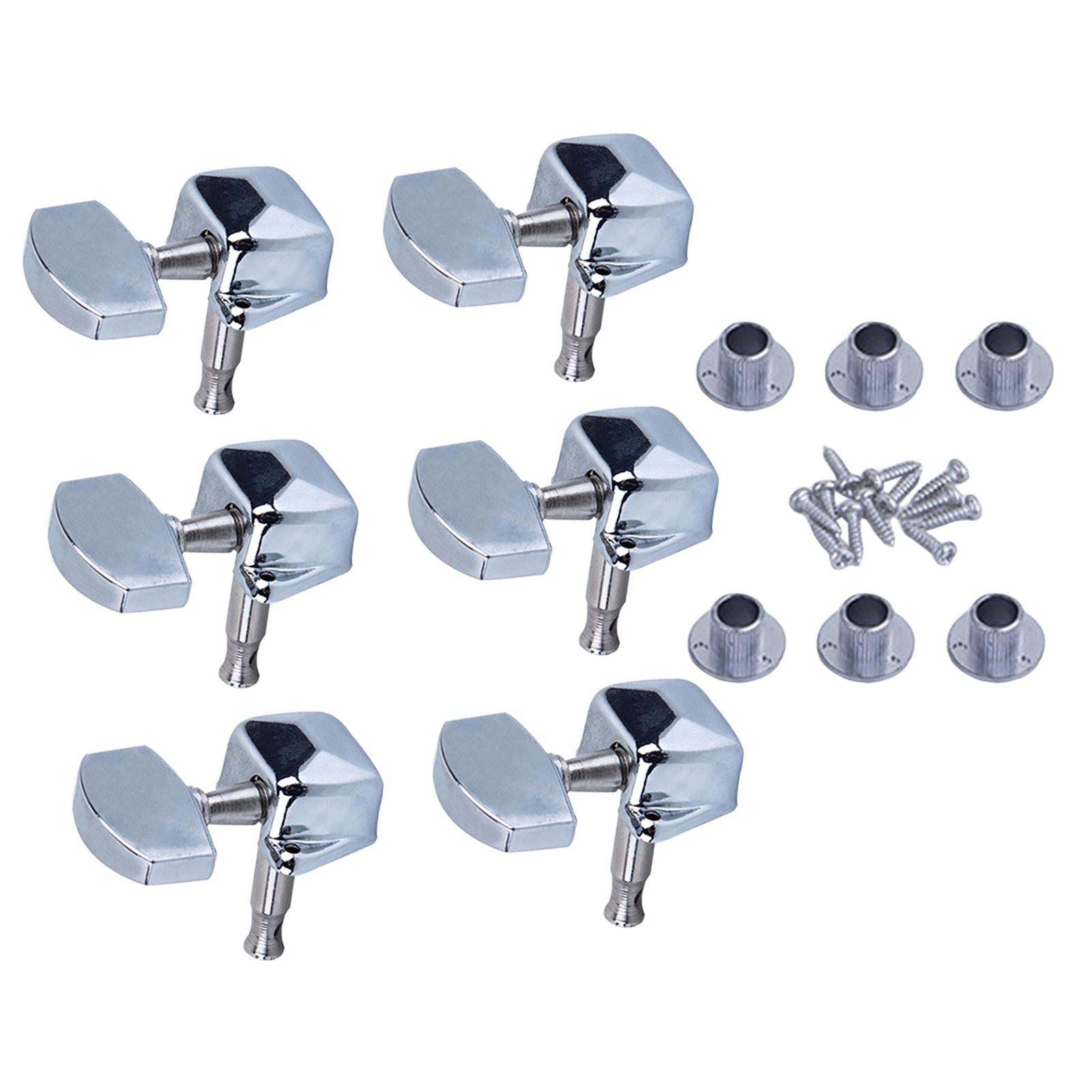 6 Pieces Guitar String Tuning Key Pegs Tuners Set 3Right3Left for Guitar