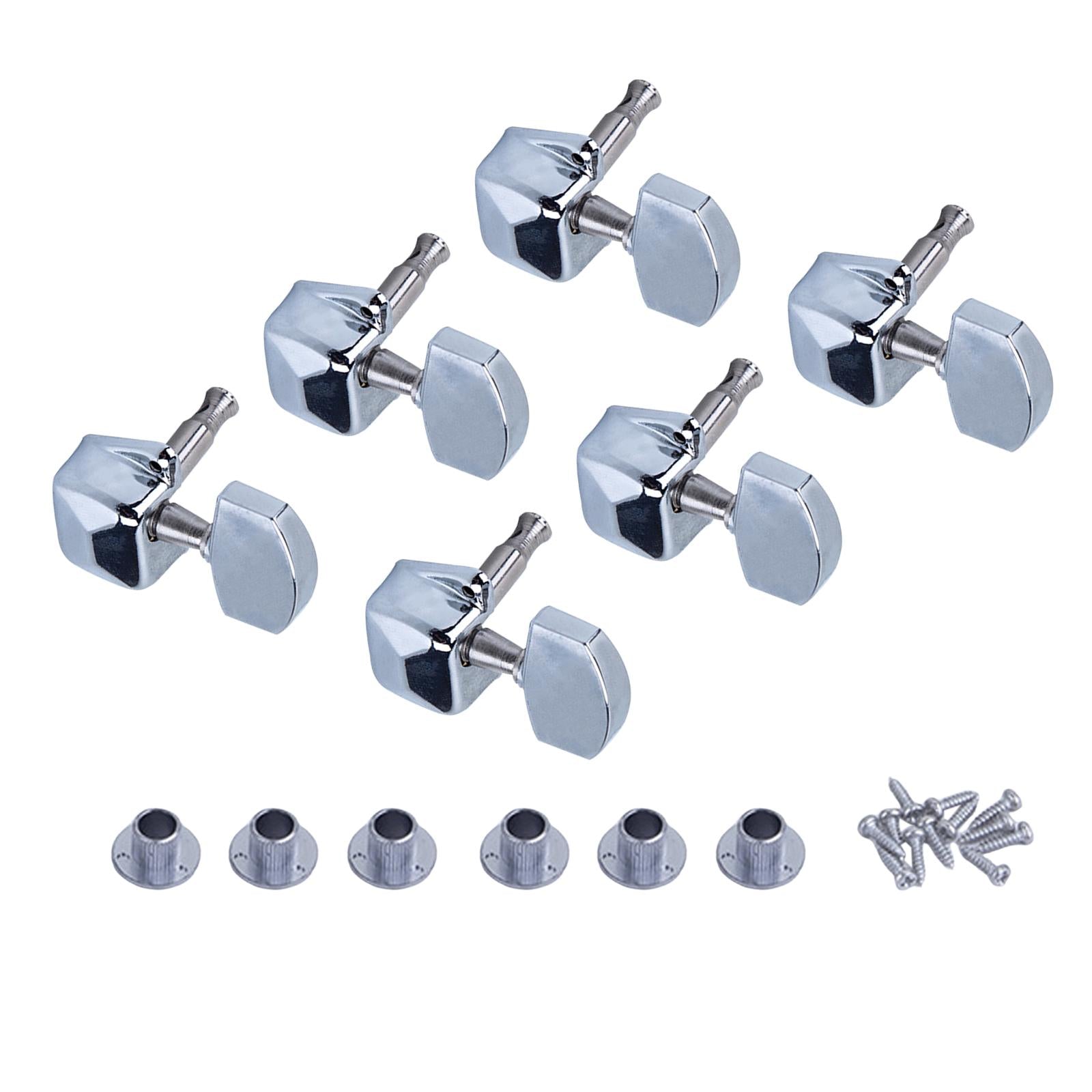 6 Pieces Guitar String Tuning Key Pegs Tuners Set 3Right3Left for Guitar