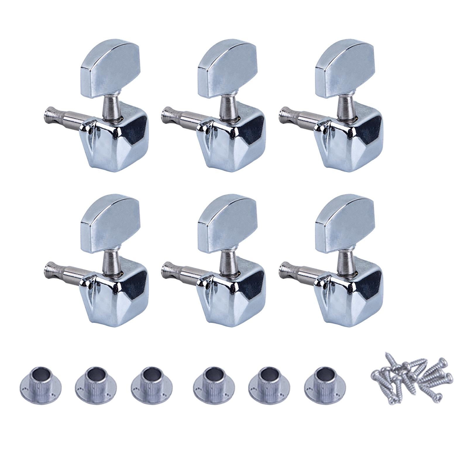 6 Pieces Guitar String Tuning Key Pegs Tuners Set 3Right3Left for Guitar