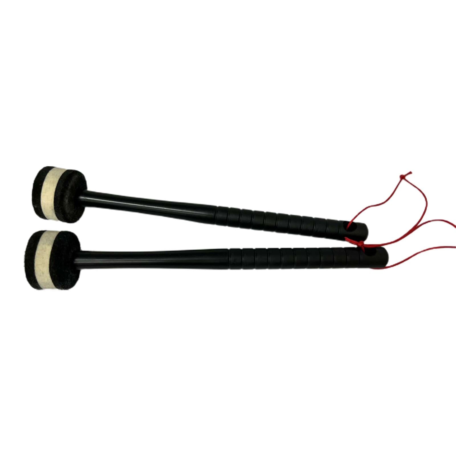 2Pcs Felt Mallet Percussion Instrument Kit for Gong Woodblock Drum Bells
