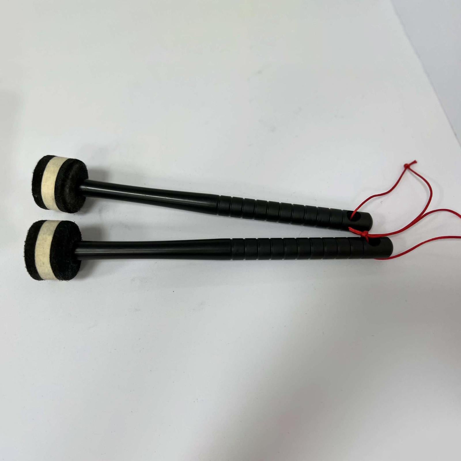 2Pcs Felt Mallet Percussion Instrument Kit for Gong Woodblock Drum Bells