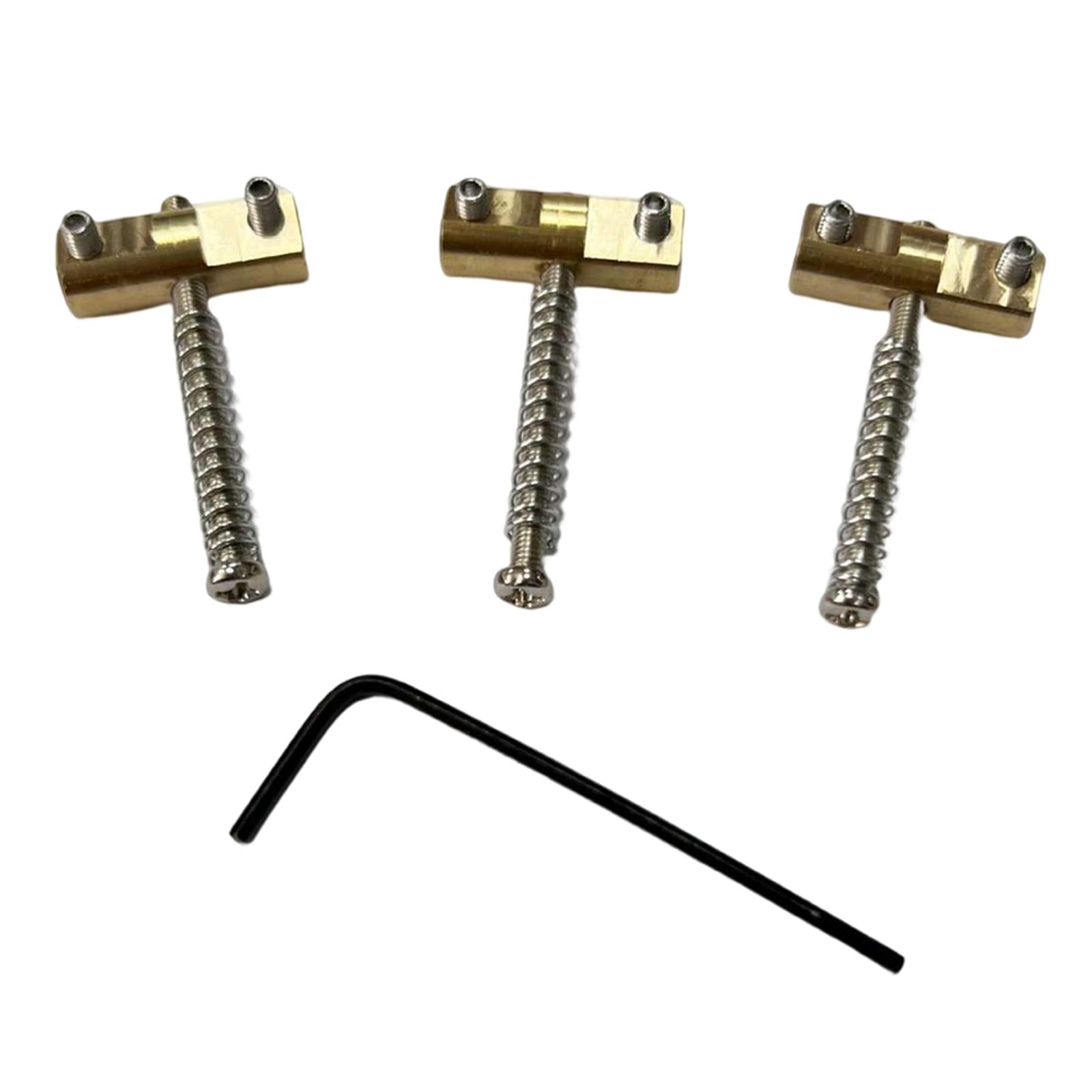 3Pcs Modern Compensated Saddles Bridge String Saddles Instrument Bass Guitar