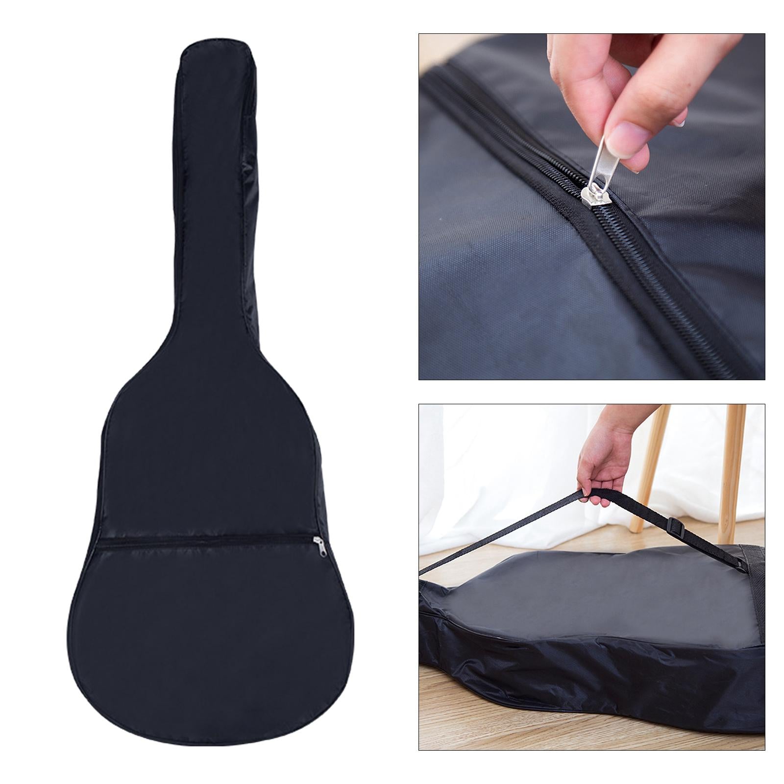 Guitar Case Gig Bag Hemming Design with Strap for books Accessories