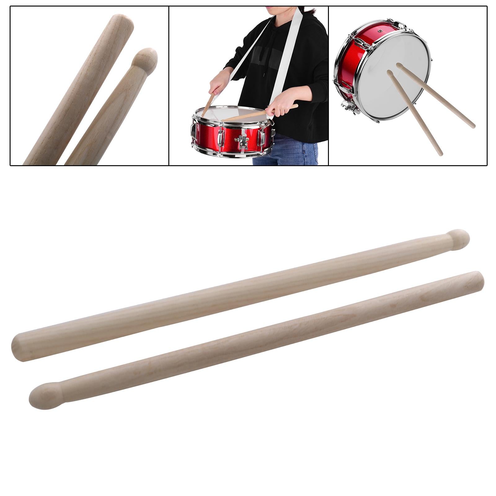 Wooden Drum Sticks Musical Instrument Accs for Snare Drums Lotus Drums