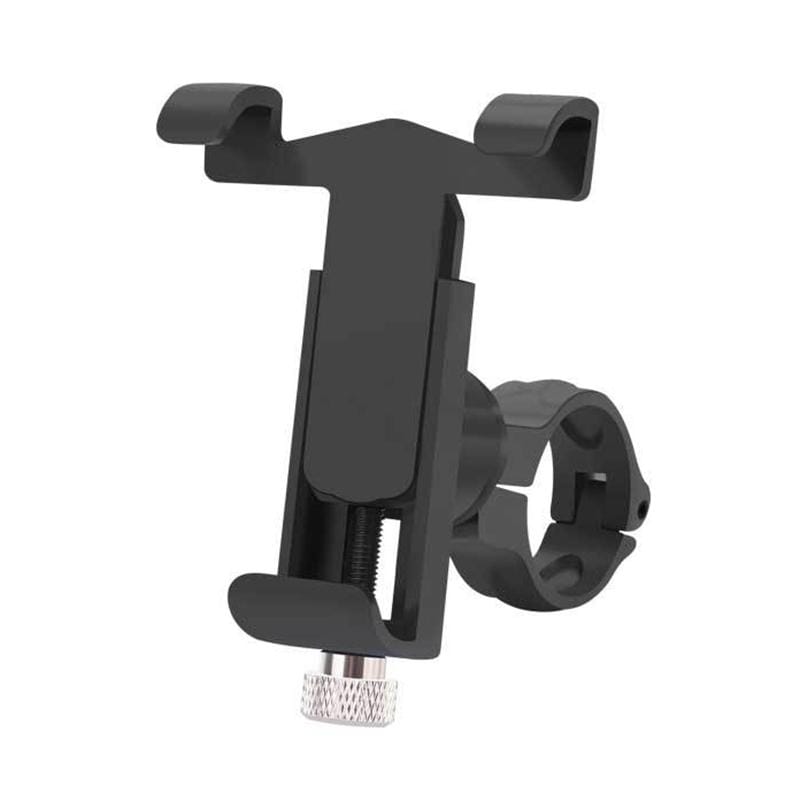 360 Degree Rotatable Aluminum Alloy Phone Bracket for Bicycle, Suitable for 50-100mm Device (Black)