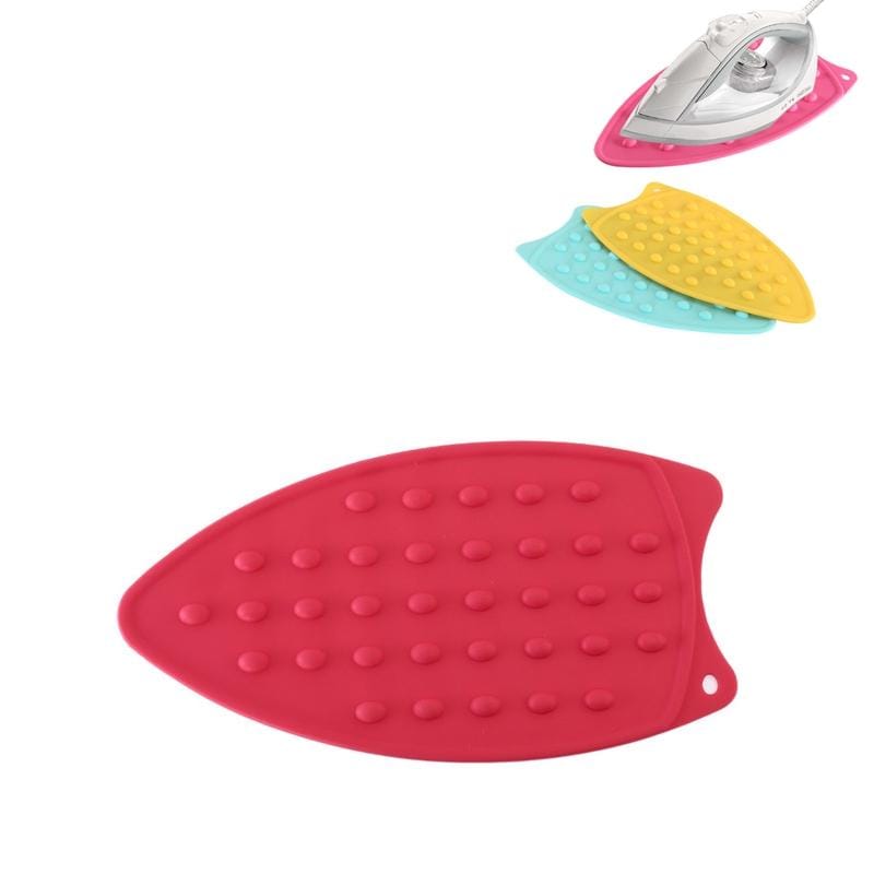 Household Thickened High Temperature Resistant Waterproof Non-slip Silicone Heat Insulation Iron Pad (Red)
