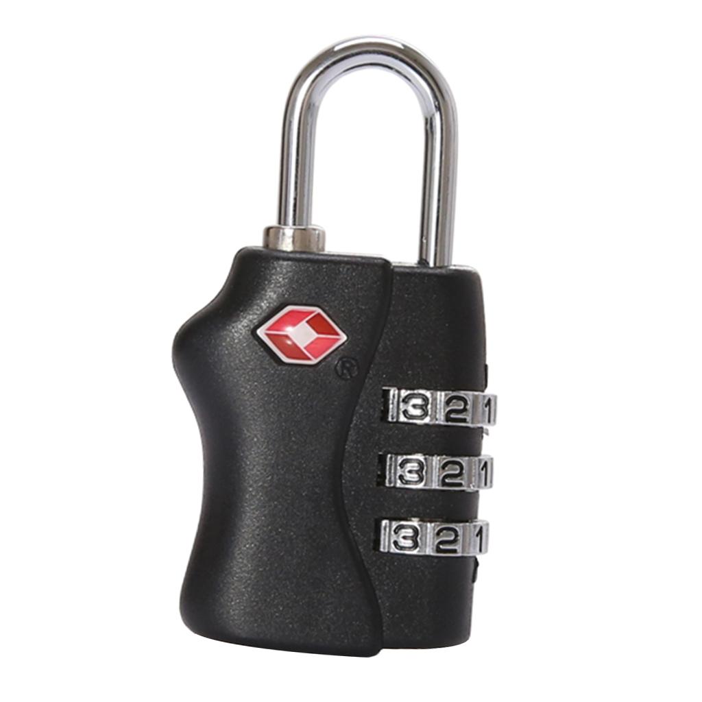 TSA Approved 3-Digit Combination Lock Code Padlock Travel Bag and Gym Locker