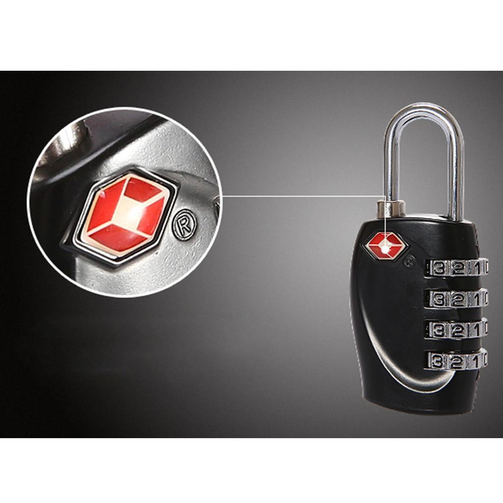 TSA Approved 3-Digit Combination Lock Code Padlock Travel Bag and Gym Locker