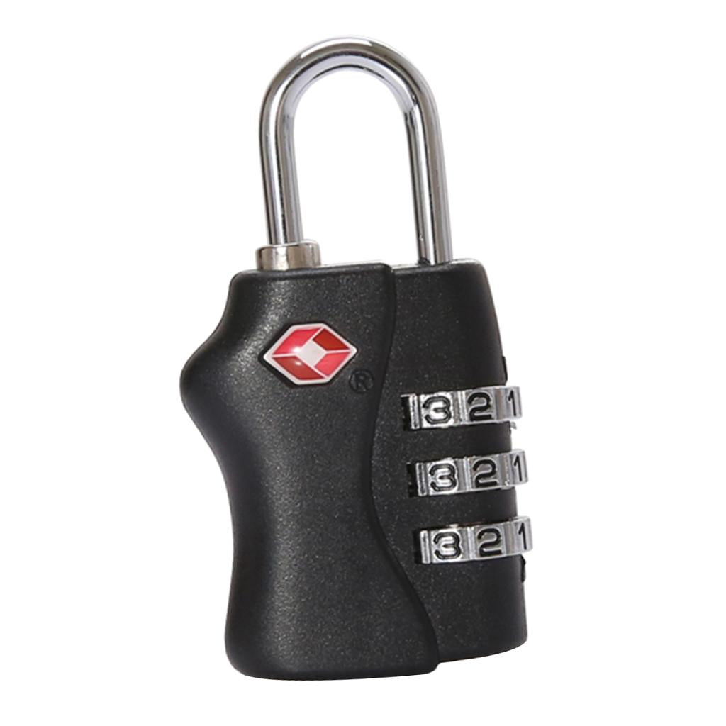 TSA Approved 3-Digit Combination Lock Code Padlock Travel Bag and Gym Locker