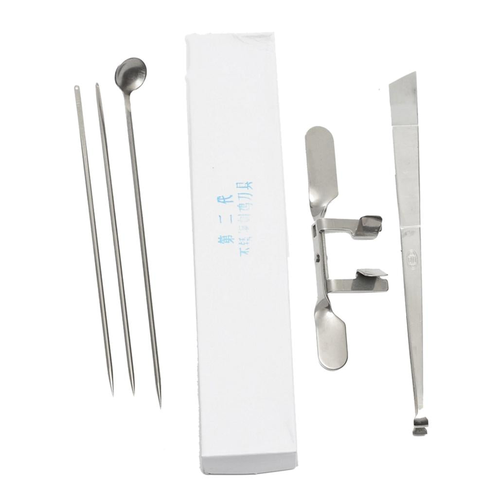Chicken Caponization Tools Knife Apparats 5 Piece Set