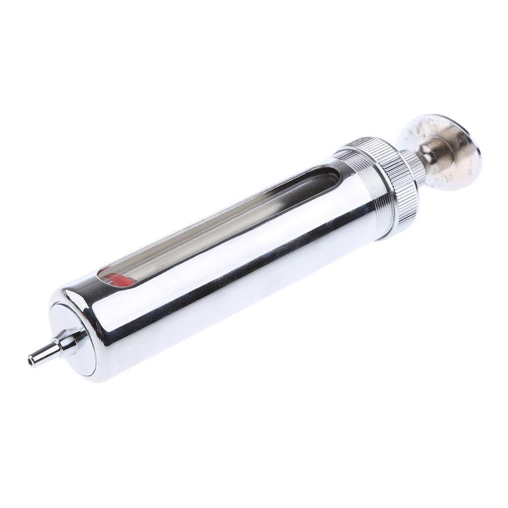30ml Adjustable Veterinary Syringe Reusable Livestock Supplies Equipment