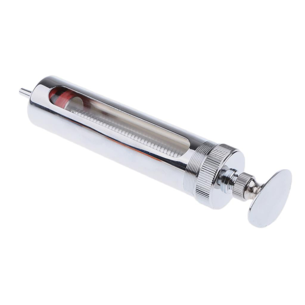 30ml Adjustable Veterinary Syringe Reusable Livestock Supplies Equipment