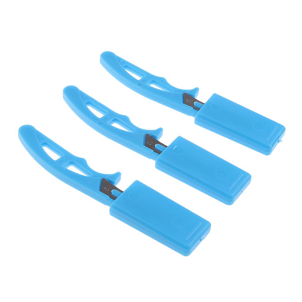 3 Pieces Stainless Steel Mini Castrator Pocket Scalpel Hunting Butcher Knife