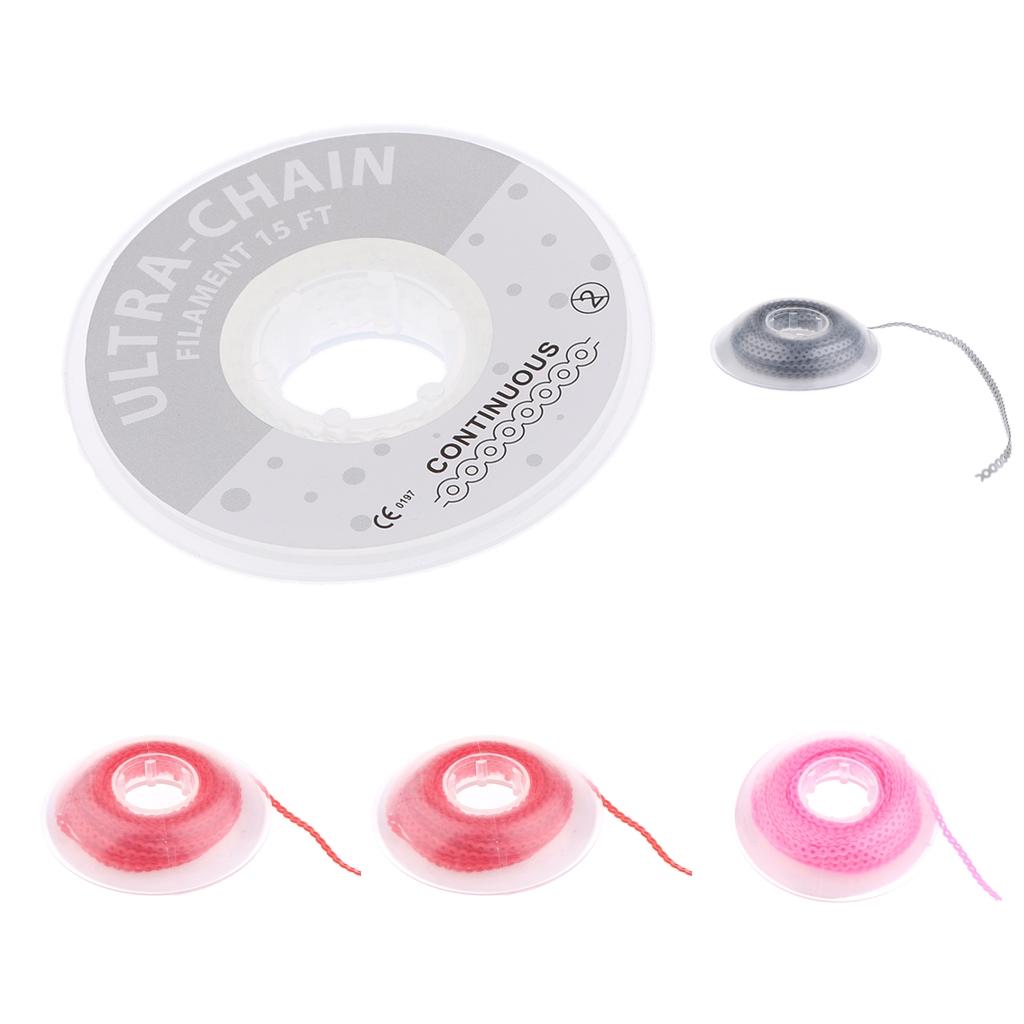 Dental Orthodontic Power Chain Elastic Rubber Band Long Spool Clear