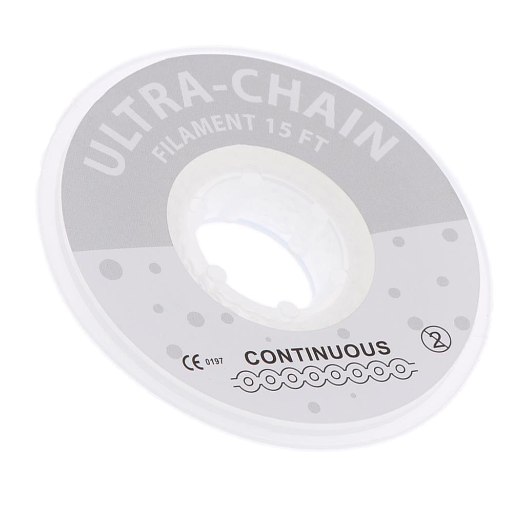 Dental Orthodontic Power Chain Elastic Rubber Band Long Spool Clear