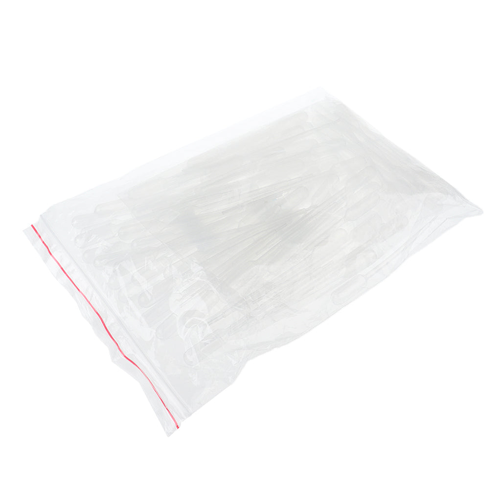 100 Pieces Disposable Plastic Eye Droppers Transfer Graduated Pipettes 2mL