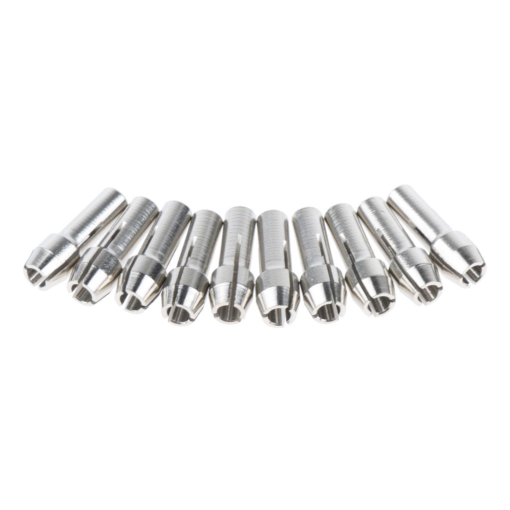 10 Pieces Stainless Steel Drill Chuck Collet Rotary Tool 3.2mm