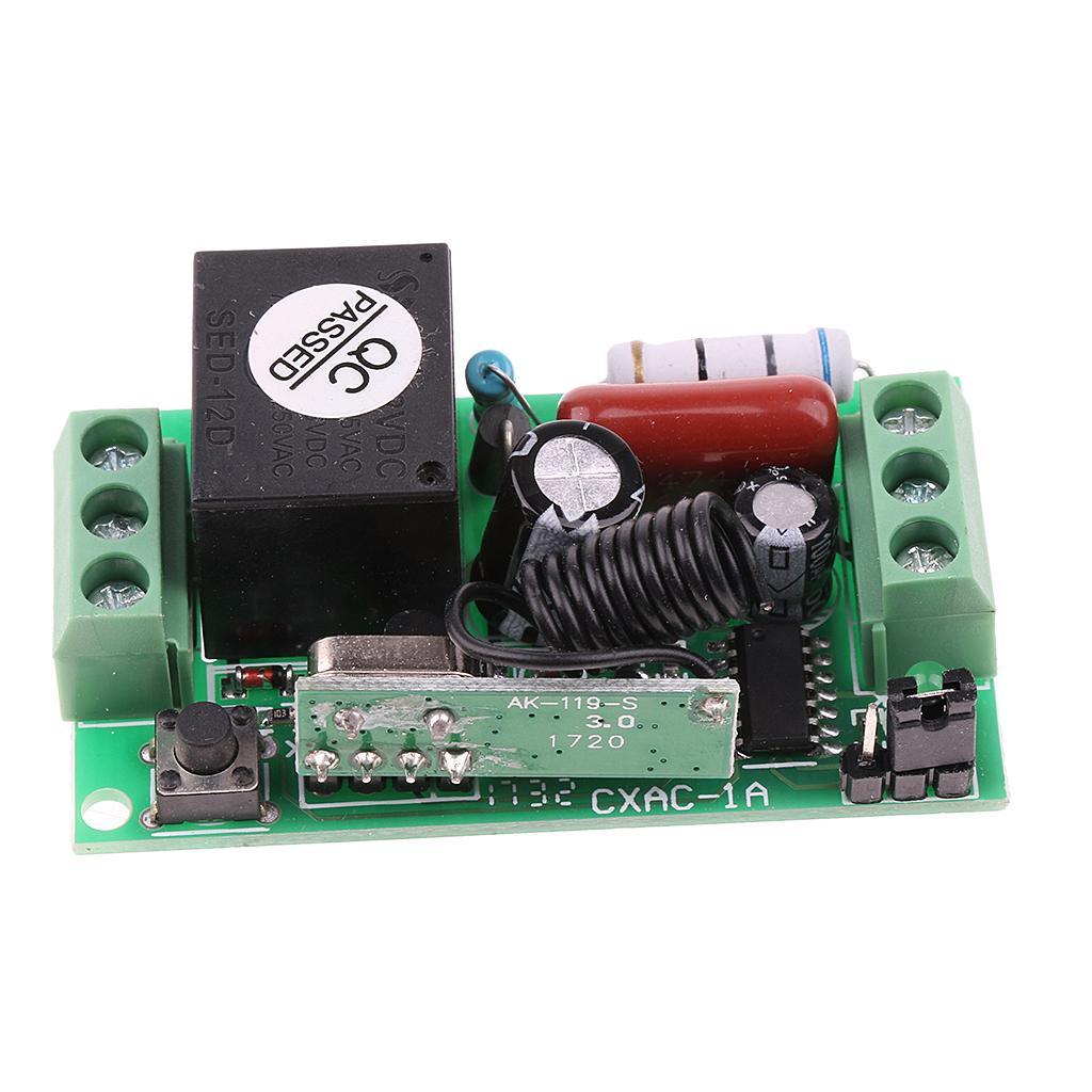12V Learning Remote Door Control Switch Unit & 4-Button Controller 315Mhz