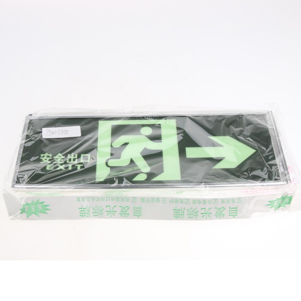 Fire Emergency Lights Self luminous Safety exit sign Evacuation Sign Right