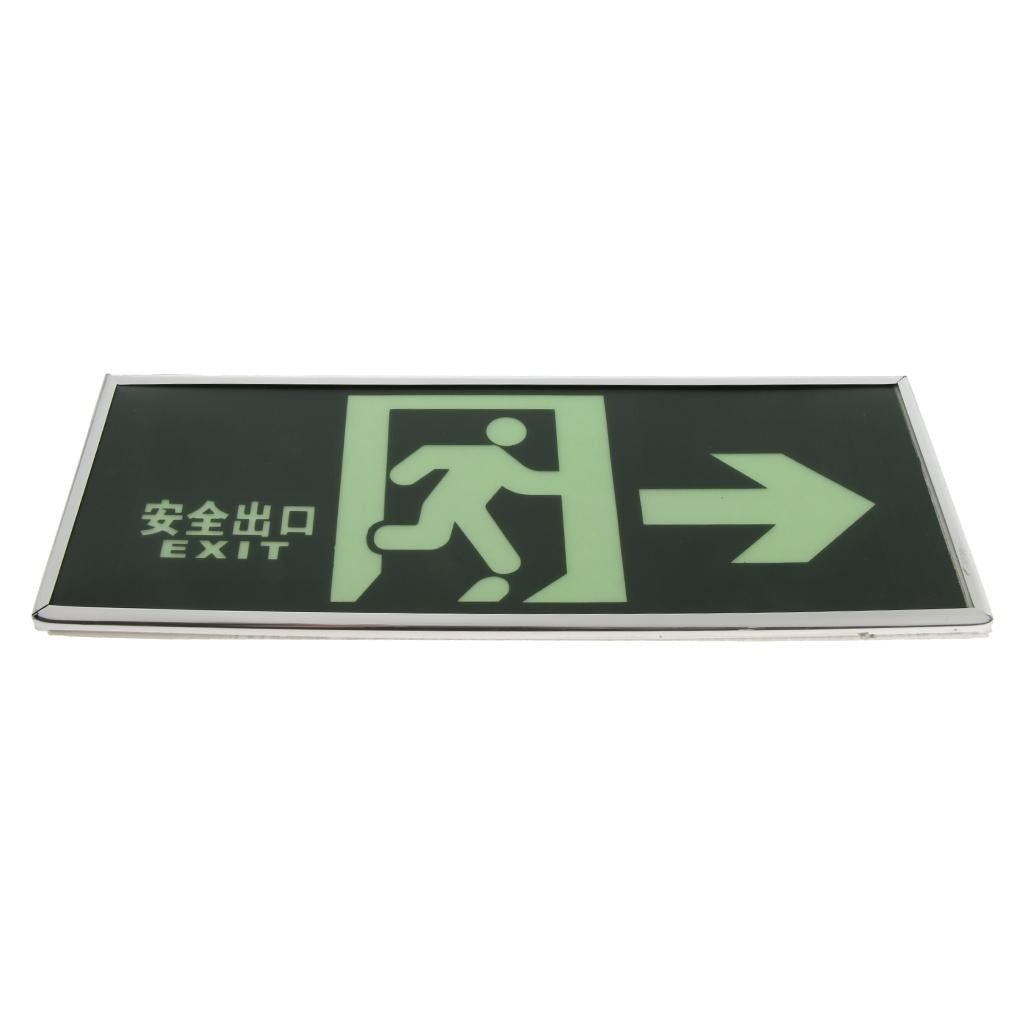 Fire Emergency Lights Self luminous Safety exit sign Evacuation Sign Right