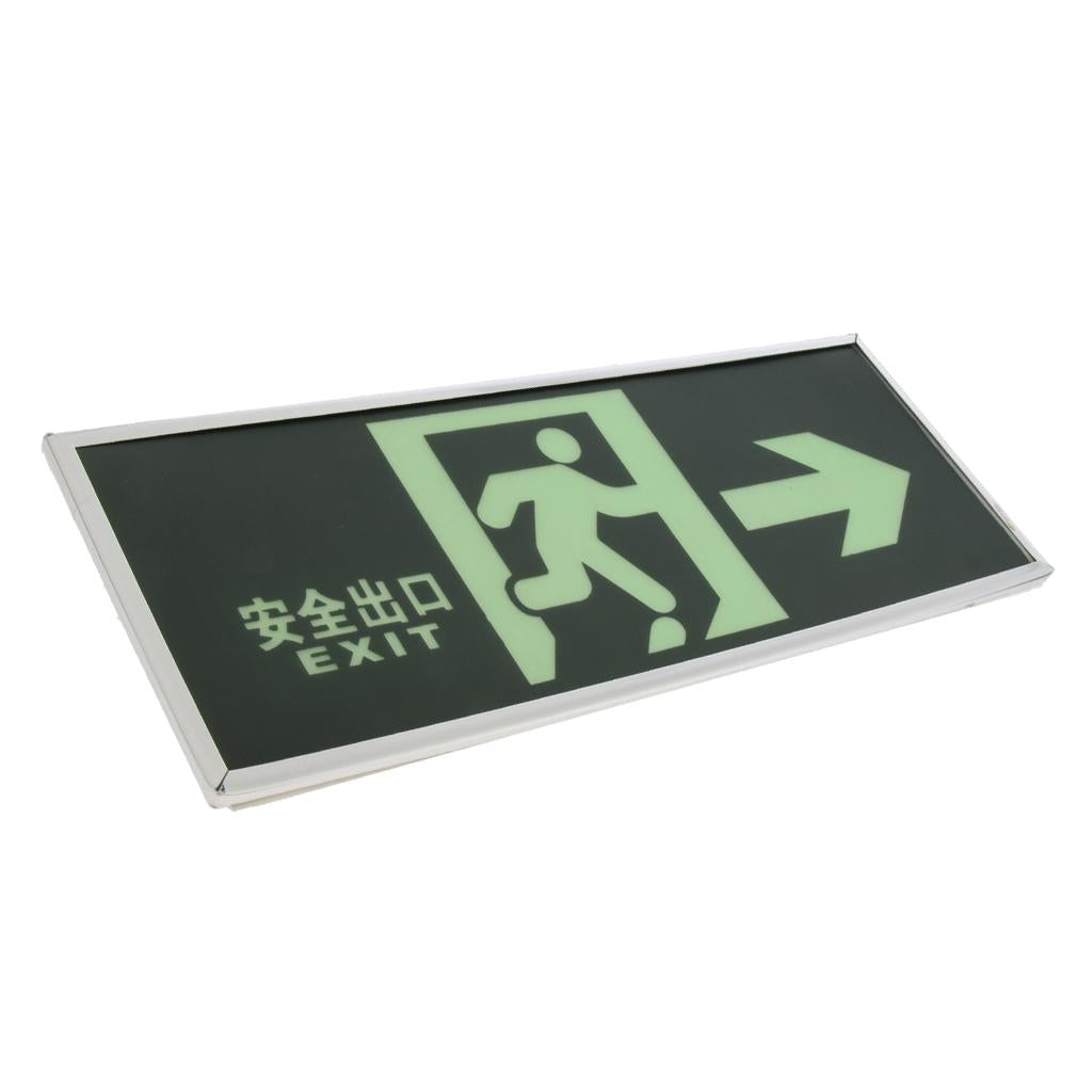 Fire Emergency Lights Self luminous Safety exit sign Evacuation Sign Right