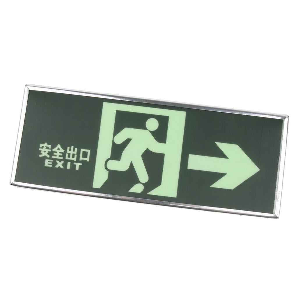 Fire Emergency Lights Self luminous Safety exit sign Evacuation Sign Right