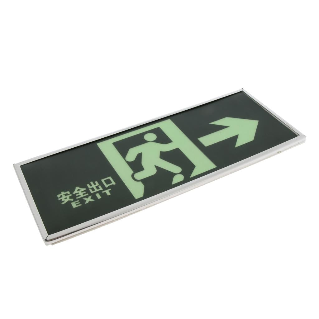 Fire Emergency Lights Self luminous Safety exit sign Evacuation Sign Right