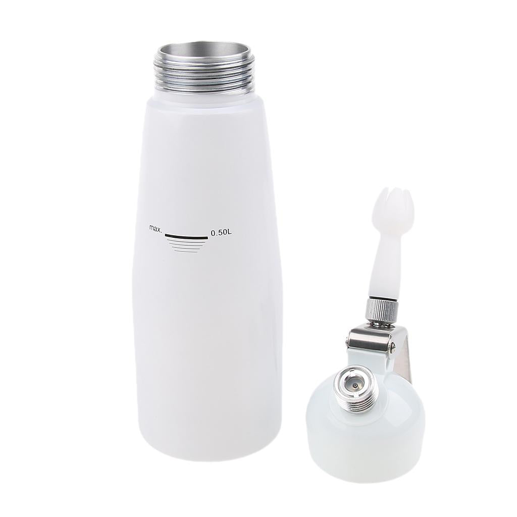 Aluminium Alloy Butter Cream Whipper Dispenser Coffee Dessert 0.5L White