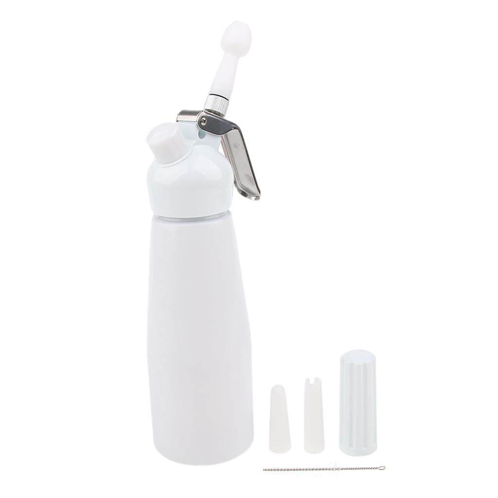 Aluminium Alloy Butter Cream Whipper Dispenser Coffee Dessert 0.5L White