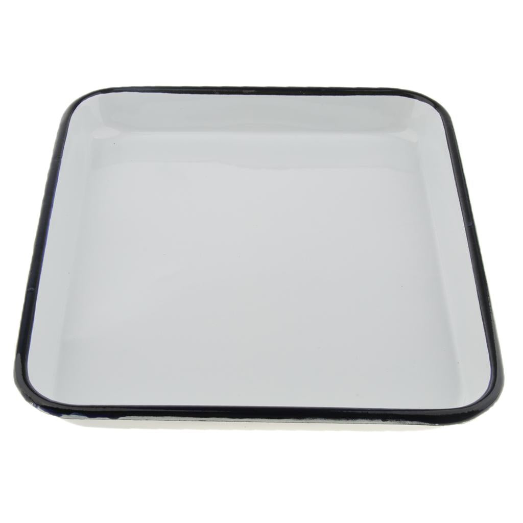 Laboratory  Instrument Disinfection Sterilization Tray Enamel 25x30cm