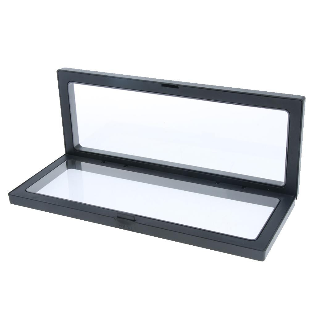 3D Floating Jewelry Coin Display Frame Case Box Stand Rack Holder 9x23cm