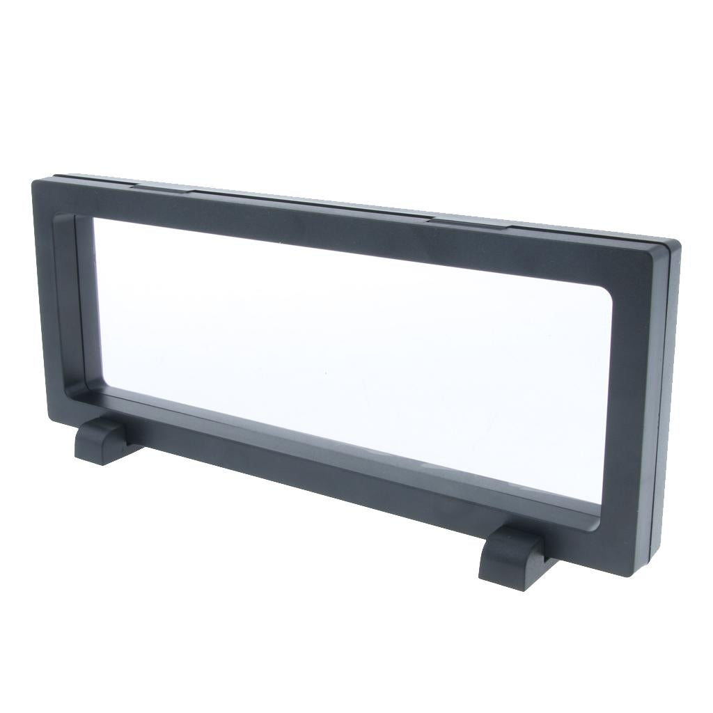 3D Floating Jewelry Coin Display Frame Case Box Stand Rack Holder 9x23cm