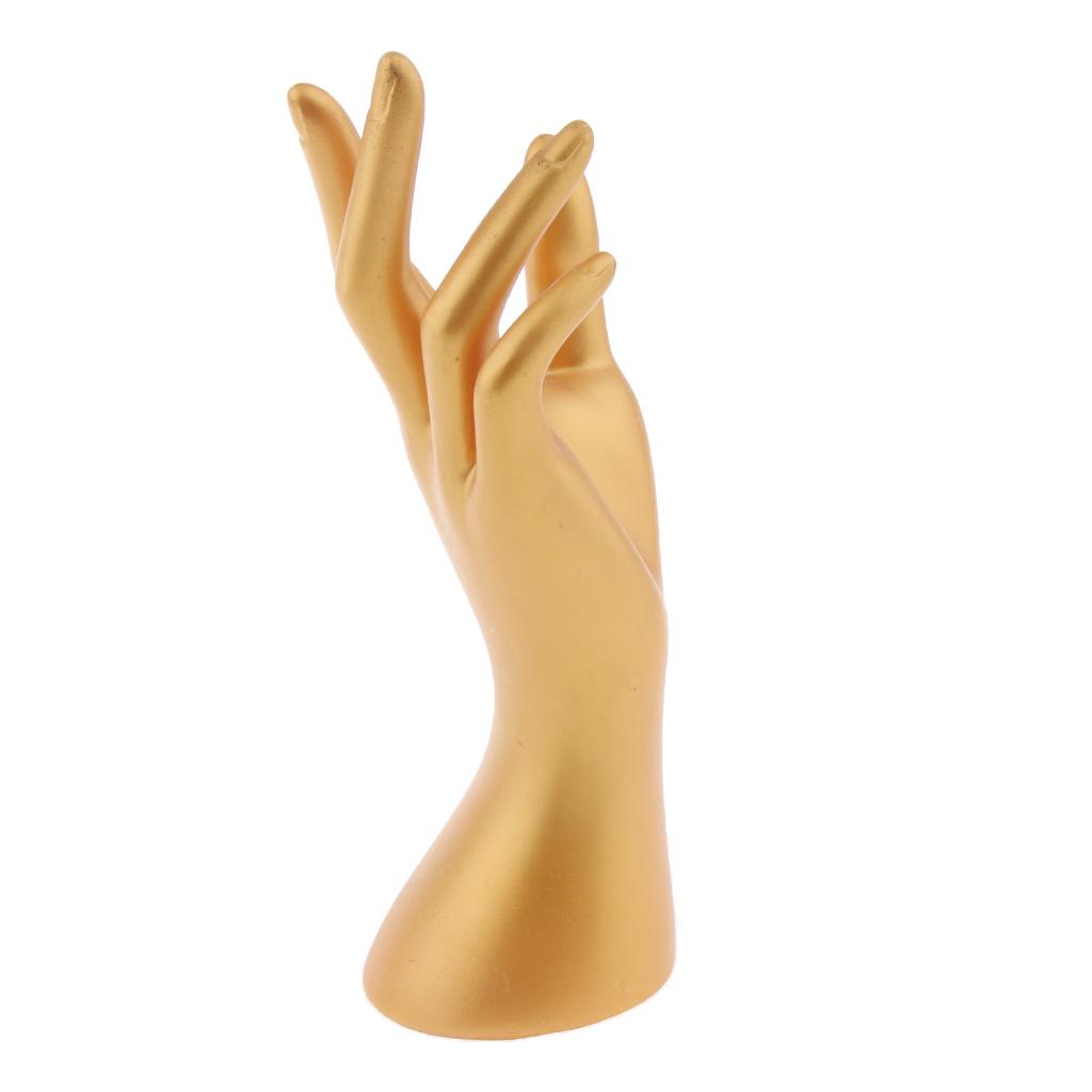 Female Mannequin Hand for Jewelry Bracelet Ring Watch Display Gold