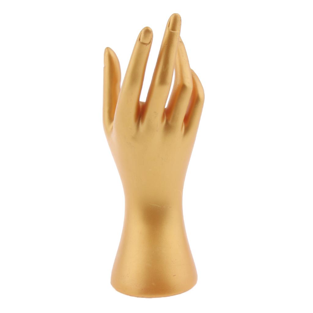 Female Mannequin Hand for Jewelry Bracelet Ring Watch Display Gold