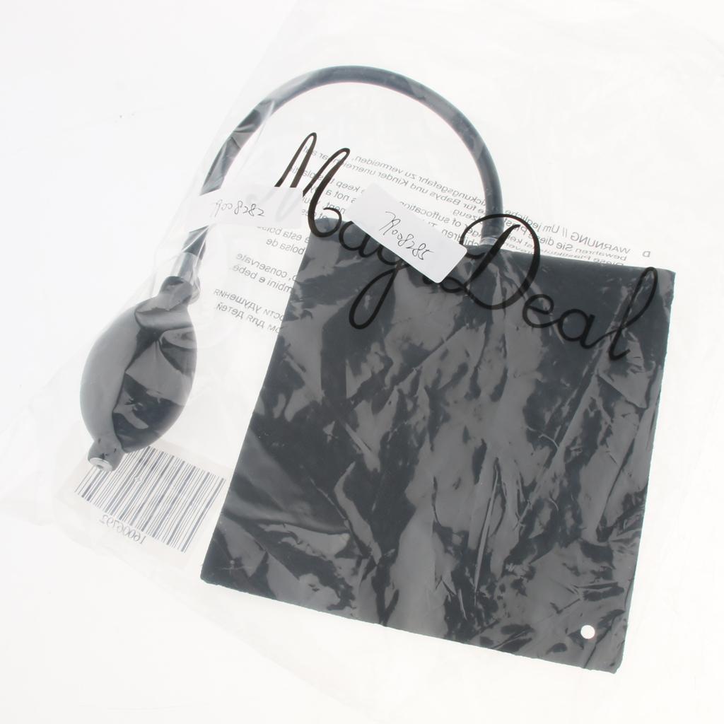 Air Pump Wedge Inflatable Leveling Alignment Shim Bag Tool 15x15cm Black