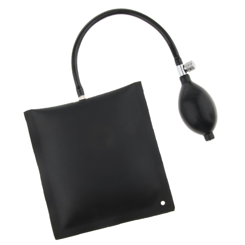 Air Pump Wedge Inflatable Leveling Alignment Shim Bag Tool 15x15cm Black