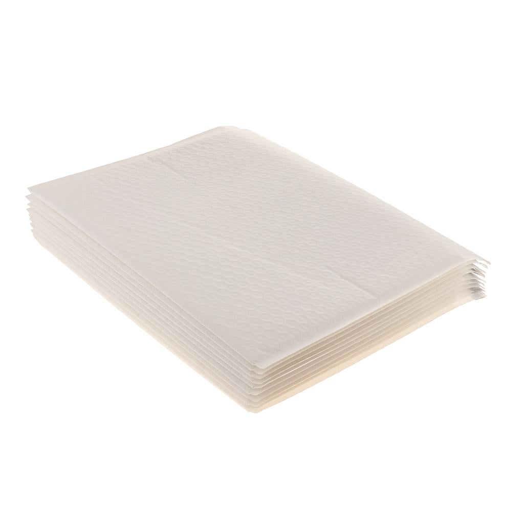 10pieces White Bubble Mailers Self Seal Padded Envelopes  38x27cm