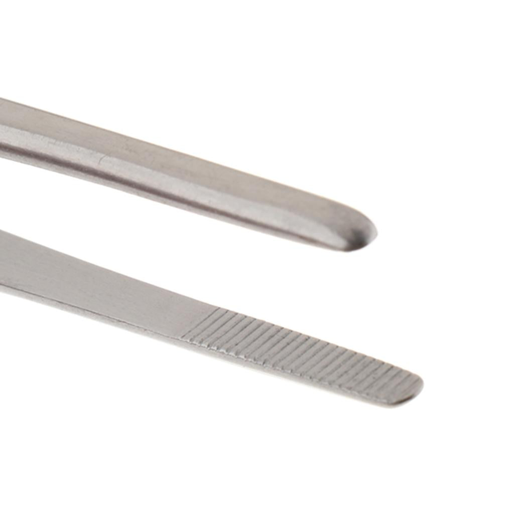 Long Stainless Steel Straight Tweezers for Detailed Work 18cm Length A