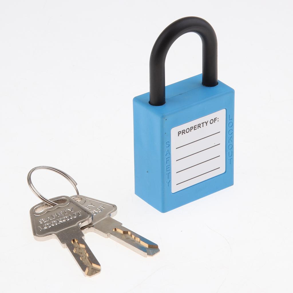 Safety Lockout Padlock Keyed Different 25mm Height Shackle  Blue