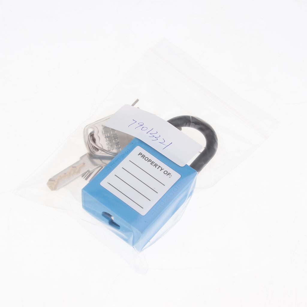 Safety Lockout Padlock Keyed Different 25mm Height Shackle  Blue