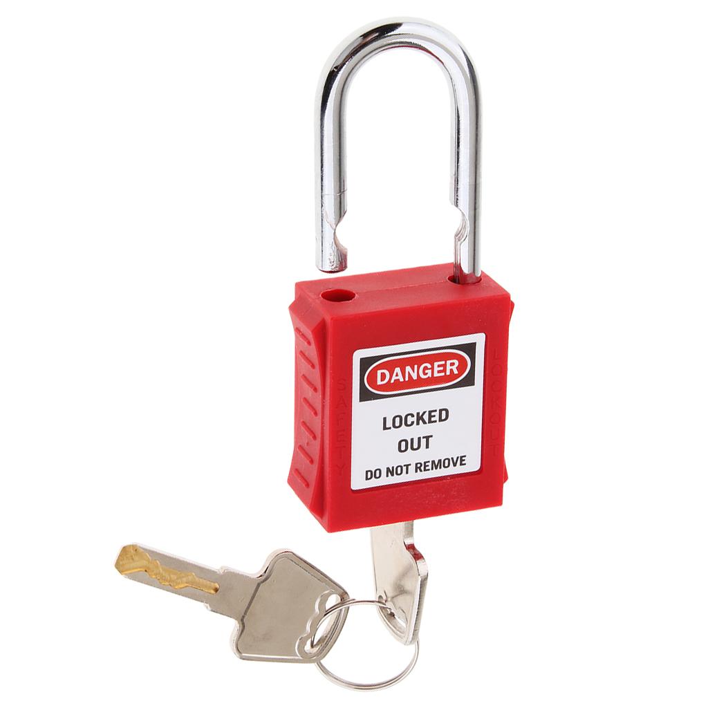 Safety Security Lockout Padlock Keyed Different Red
