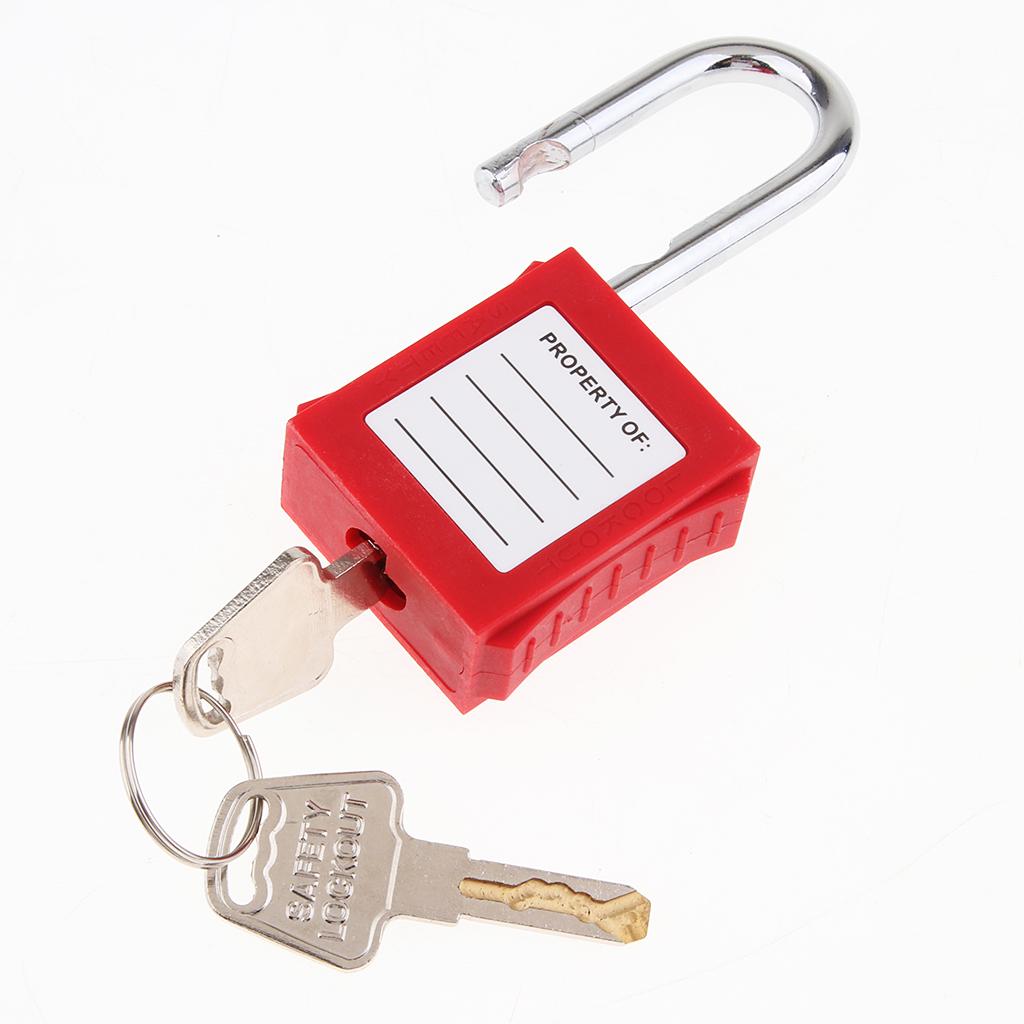 Safety Security Lockout Padlock Keyed Different Red