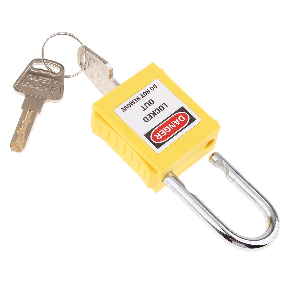 Safety Security Lockout Padlock Keyed Different Yellow