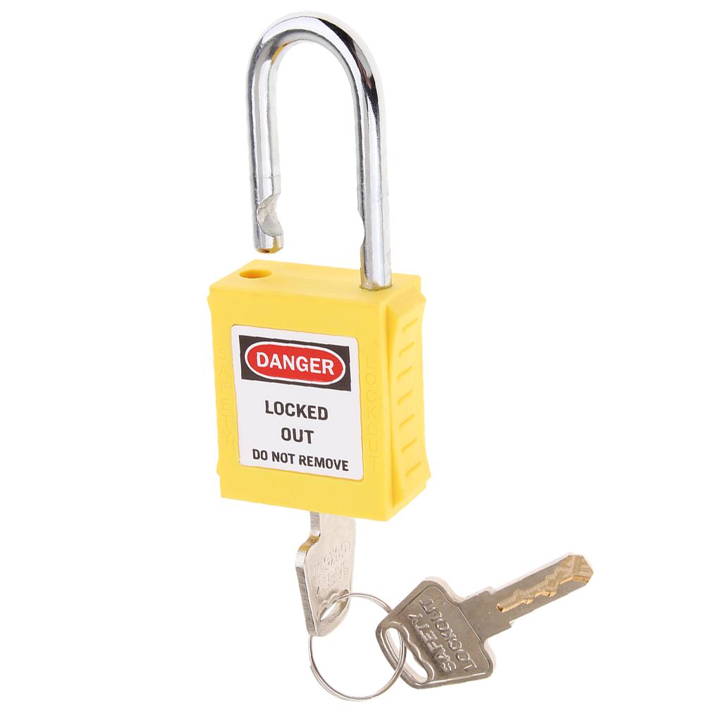 Safety Security Lockout Padlock Keyed Different Yellow