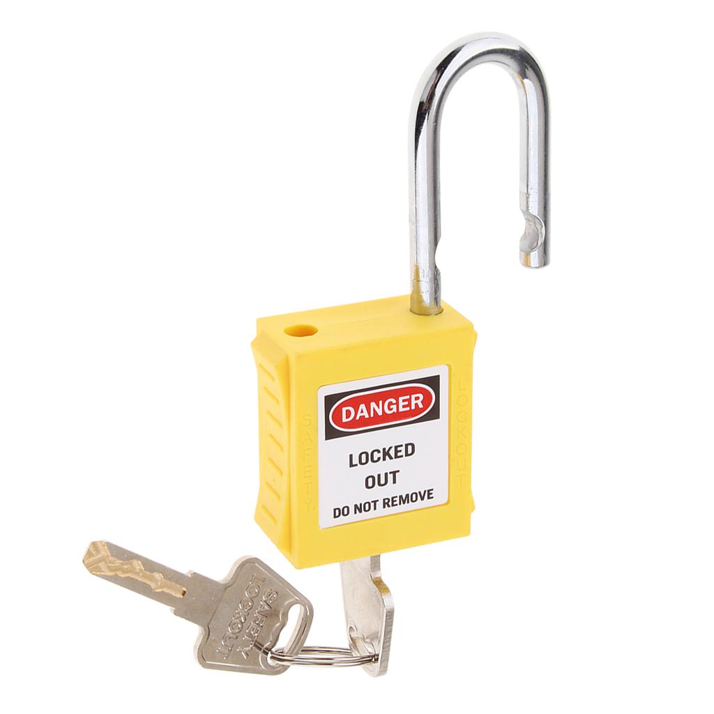 Safety Security Lockout Padlock Keyed Different Yellow