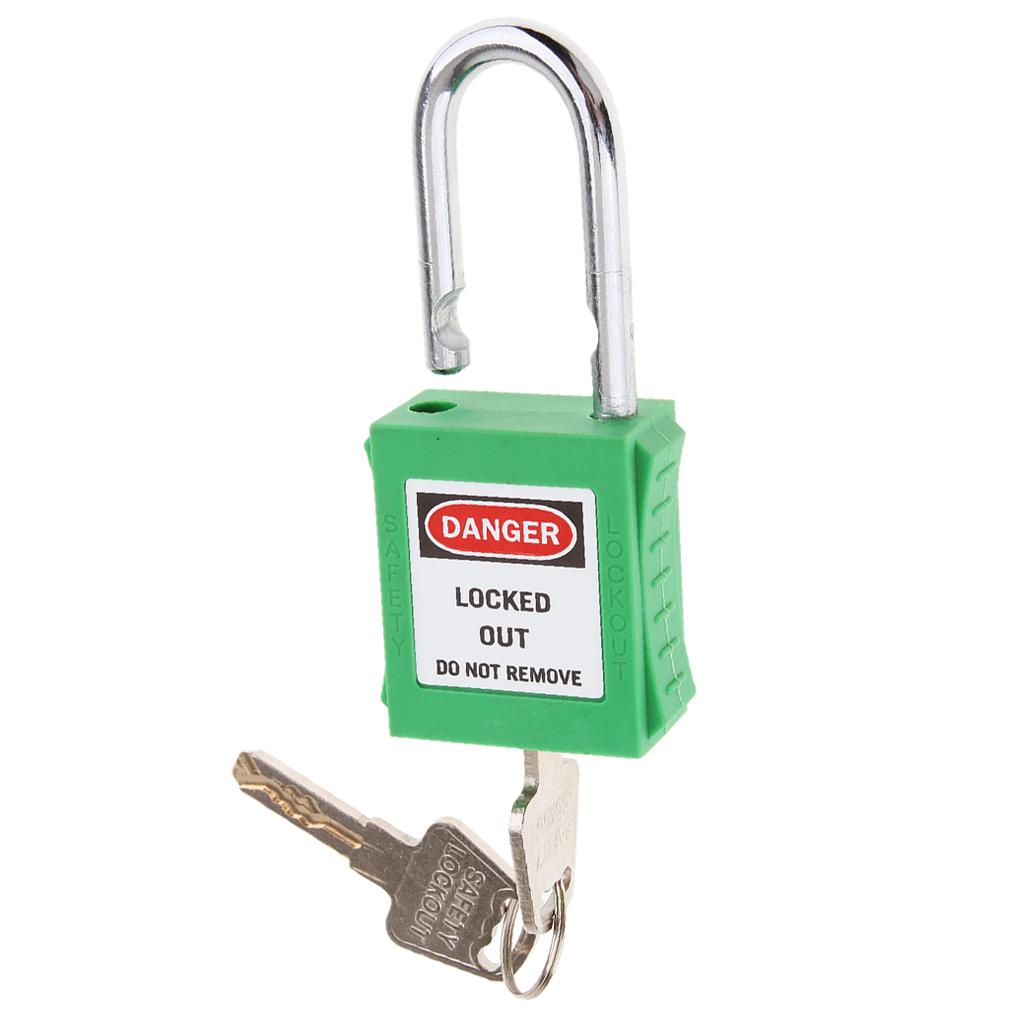 Safety Security Lockout Padlock Keyed Different Green
